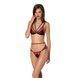 Комплект білизни Passion PEONIA SET S/M red, бра, трусики SO8467 фото 1