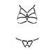 Комплект білизни зі стреп Passion Exclusive ARMANDA SET S/M, black SO5963 фото 5