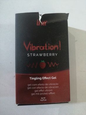 Рідкий вібратор Intt Vibration Strawberry (15 мл) (м'яте паковання!!!) SO2921-R фото