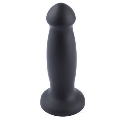 Силиконовый дилдо для секс-машин Hismith 7.2" Black Silicone Anal Dildo, система KlicLok SX4007 фото