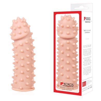 Насадка на член Kokos Extreme Sleeve ES.03 размер S, утолщающая, стимулирующий рельеф SO1274 фото