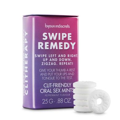 Мятные конфеты Bijoux Indiscrets Swipe Remedy – clitherapy oral sex mints, без сахара SO5911 фото