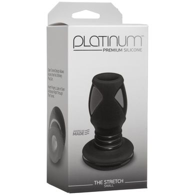 Анальний тунель Doc Johnson Platinum Premium Silicone — The Stretch — Small — Black SO4917 фото