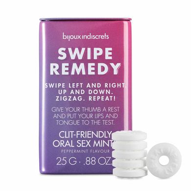 Мятные конфеты Bijoux Indiscrets Swipe Remedy – clitherapy oral sex mints, без сахара SO5911 фото