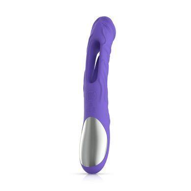 Вибратор точки G с вагинальным отростком Good Vibes Only &ndash; Flax Vibrating Dildo with G-Spot Stimulator SX3064 фото