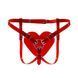 Трусики Серце для страпону Feral Feelings - Hearts Strap-on Belt Red Trasparent SO9314 фото