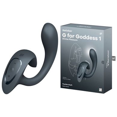 Вагинально-клиторальный вибратор Satisfyer G for Goddess 1 Dark Grey, 2 мотора SX0668 фото