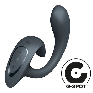 Вагинально-клиторальный вибратор Satisfyer G for Goddess 1 Dark Grey, 2 мотора SX0668 фото