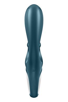 Смарт вібратор-кролик Satisfyer Hug Me Bluegrey, 2 мотори, діаметр 4,2см, широка кліторальна частина SO6273 фото