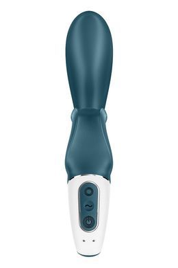 Смарт вібратор-кролик Satisfyer Hug Me Bluegrey, 2 мотори, діаметр 4,2см, широка кліторальна частина SO6273 фото