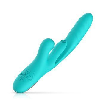 Вибратор-кролик с вагинальным отростком Good Vibes Only &ndash; Lisa Thrusting Rabbit Vibrator with G-Spot Stimulator SX3066 фото