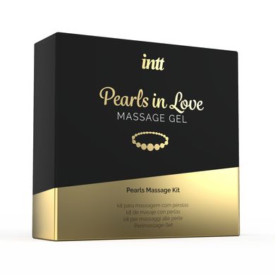 Набір для перлинного масажу Intt Pearls in Love: намисто та силіконовий масажний гель SO2928 фото