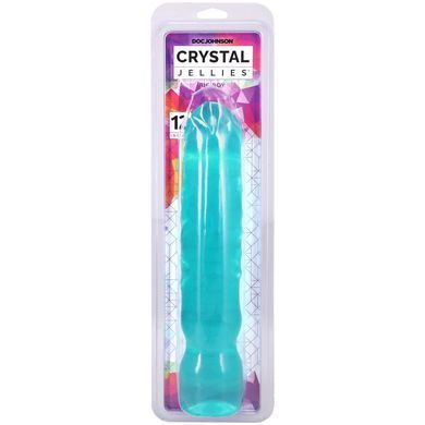 Фаллоимитатор Doc Johnson Crystal Jellies - 12 Inch Big Boy - Teal SX4426 фото