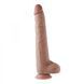 Фалоімітатор 11.8&Prime; з вібрацією для секс-машин Hismith Silicone Dildo with Vibe, KlicLok, пульт ДК SX4009 фото 3
