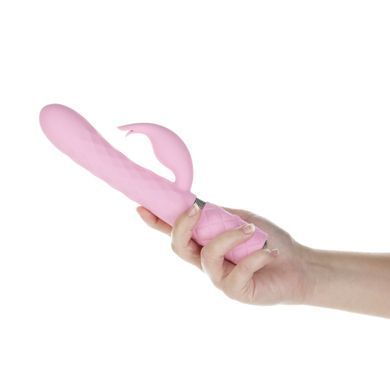 Роскошный кролик с ротацией и вибрацией Pillow Talk Lively, Pink, кристалл Сваровски SO6856 фото