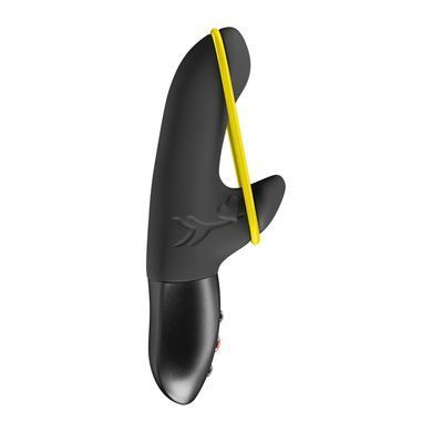 Мини вибратор-кролик со стимулирующей лентой Fun Factory AMORINO Black, лента съемная SX4302 фото