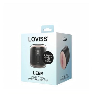 Мастурбатор Loviss Leer Double Sides Masturbation, 12 режимов вибрации, вагина + анус SX3999 фото