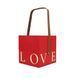 Подарункова коробка з ручкою LOVE червона, S - 16,5х16,5х17 см SO5468 фото