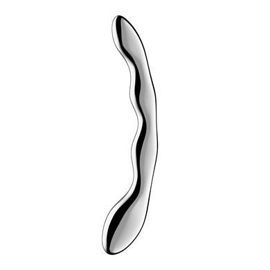 Металлический дилдо Satisfyer Cosmic Crest 2, двусторонний, можно нагревать и охлаждать SX3252 фото