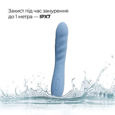 Смарт-вибратор с пульсацией Svakom Ava Neo Cornflower Blue, 15 режимов работы, водонепроницаемый SO8977 фото
