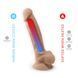 Фалоімітатор з вібрацією SilexD Vetus Vibro Flesh (MODEL 1 size 8in) + LRS, двошаровий, діам. 4,2 см SO8213 фото 5