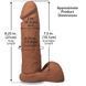 Фалоімітатор Doc Johnson The Realistic Cock ULTRASKYN - 8 Inch with Balls Caramel SX4428 фото 5