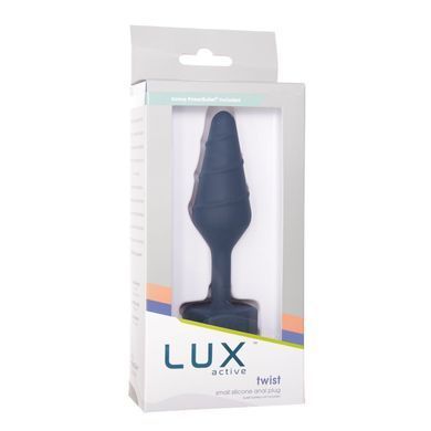 Анальная пробка Lux Active Twist Plug Small Blue (мятая упаковка!!!) SX3926-R фото