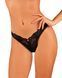 Мереживні стрінги Obsessive Donna Dream thong XS/S Black, низька посадка SO8639 фото