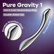 Металевий дилдо Satisfyer Pure Gravity 1, двосторонній, можна нагрівати й охолоджувати, 939 г SX3253 фото 6