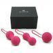 Набор вагинальных шариков Je Joue - Ami Fuchsia, диаметр 3,8-3,3-2,7см, вес 54-71-100гр + подарок косметичка SO3044 фото 3