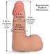 Фаллоимитатор Doc Johnson The Realistic Cock ULTRASKYN - 5 Inch with Balls Vanilla SX4482 фото 5
