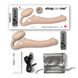 Безремневой страпон с вибрацией Strap-On-Me Vibrating Flesh M, диаметр 3,3см, пульт ДУ, регулируемый SO3355 фото 5