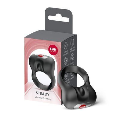 Ерекційне віброкільце Fun Factory Steady Black SX4232 фото