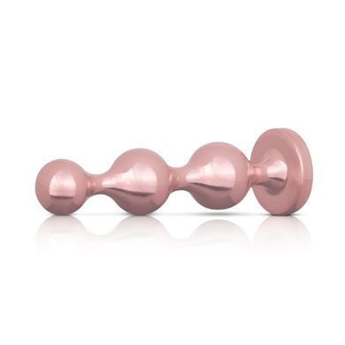 Набір анальних іграшок Rosy Gold - Metal Butt Plug Set 3 Pieces SX3070 фото