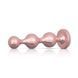 Набір анальних іграшок Rosy Gold - Metal Butt Plug Set 3 Pieces SX3070 фото 4