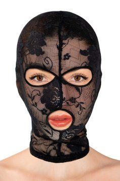 Капюшон Fetish Tentation Patterned Fishnet Hood, ажурная сетка SX1373 фото