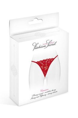 Трусики-стринги с жемчужной ниткой Fashion Secret VENUSINA Red SO2250 фото