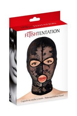 Капюшон Fetish Tentation Patterned Fishnet Hood, ажурна сітка SX1373 фото
