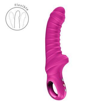 Вібратор для точки G Fun Factory TIGER Magenta, ребристий, підходить для анальної стимуляції SX4306 фото