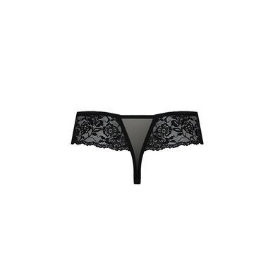 Трусики Passion Exclusive ABLA THONG XXL/XXXL, black PS25303 фото