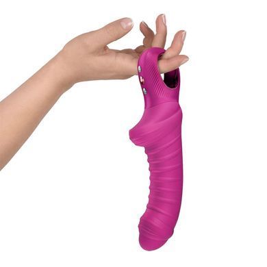 Вібратор для точки G Fun Factory TIGER Magenta, ребристий, підходить для анальної стимуляції SX4306 фото