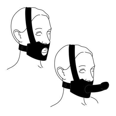 Бондажна система на голову для страпона Bedroom Fantasies Head Bondage Harness SX5023 фото