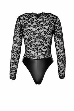 Боді Noir Handmade F296 Psyche, S, мереживо, довгий рукав, низ під латекс, з доступом SX0213 фото