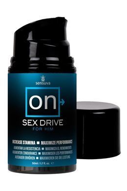 Крем для підвищення лібідо у чоловіків Sensuva ON Sex Drive for Him 50мл, з натуральними екстрактами SO3184 фото