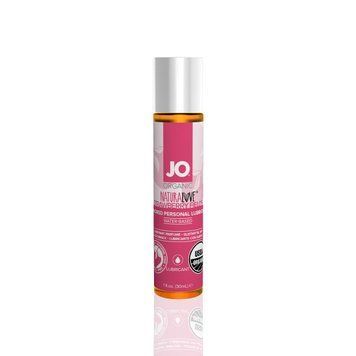 Смазка на водной основе JO NATURALOVE Strawberry (30 мл) с экстрактом ромашки и листьев агавы SO1491 фото