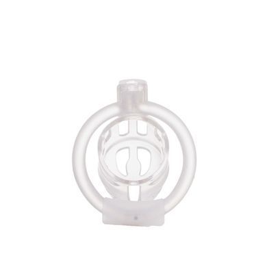 Клетка для пениса LOCKINK SEVANDA Plastic Penis Chastity Cage, прозрачная, 3 кольца разных размеров SX0871 фото