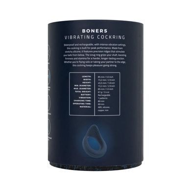 Эрекционное кольцо Boners Vibrating Cock Ring with Perineum Stimulation SX3072 фото