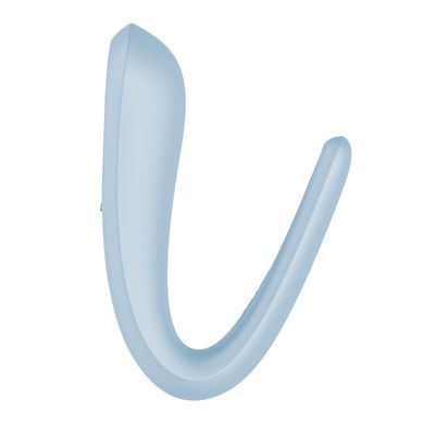Вибратор для пар Satisfyer Double Classic Light Blue с одним моторчиком SX3654 фото