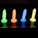 Набір фалоімітаторів ADDICTION Silly Willy Glow in the Dark, 4 кольори, 12 шт, світяться в темряві SX0540 фото 2