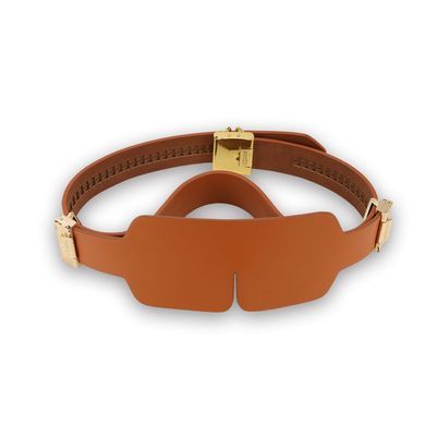 БДСМ-набор LOCKINK Teasing & Impact-Play Set, коричневый, маска, кляп, зажимы для сосков, тиклер, шлепалка SX0824 фото